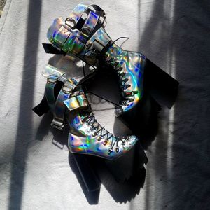 5 inch Holographic Dolls Kill Boots